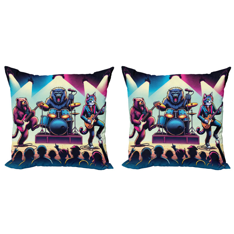 Reversible Pillow Cover, 18"H x 18"W