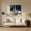 «Southwestern Plants Saguaro Cactus», art mural gris en métal