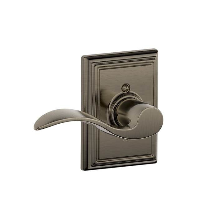 Accent Lever with Addison Trim Non-Turning Lock