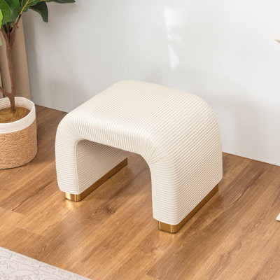 25 Inches Soft Ottoman Footstool For Living Room