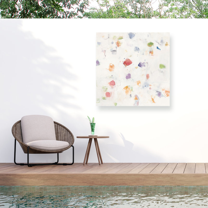 Mike Schick Glitterati II Red Outdoor  Canvas, H 14 po x l 14 po