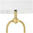 Metal Arched Gold Table Lamp with Drum Shade-91864068