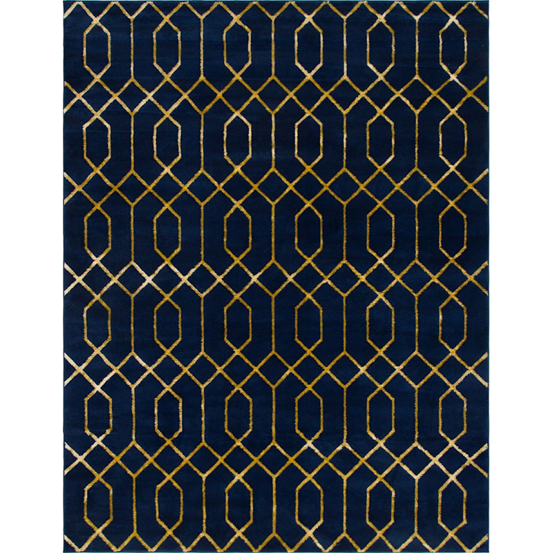 Corando Abstract Indoor Rug, Rectangle 9' x 12'