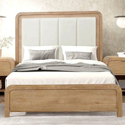 Cadre de lit tête de lit grand lit 1pc