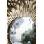 Miroir mural 27 po avec finition dorée décorative Sunburst pour vestibule et salon