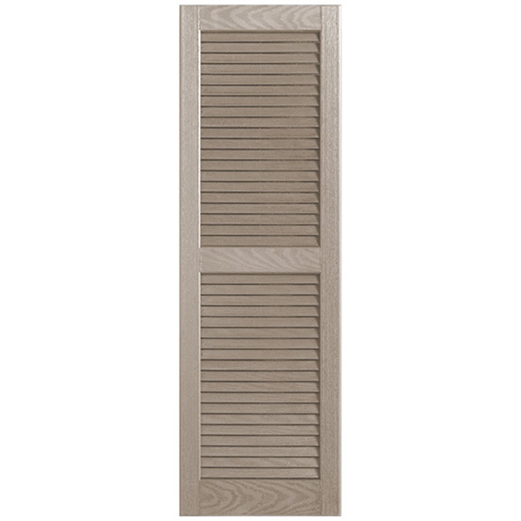 Straight Top Open Louvre Shutters Pair