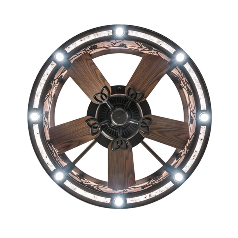 Whispering Pines LED Downrod Ceiling Fan