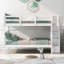 Stairway Bunk Bed With Storage And Guard Rail For Bedroom, Dorm