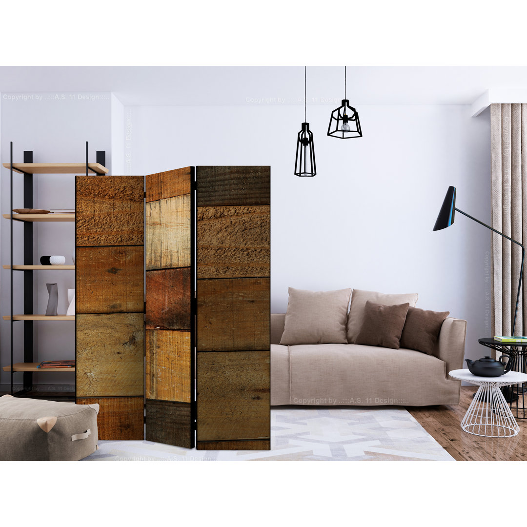 Paravent Wooden Textures mit 3 Paneelen