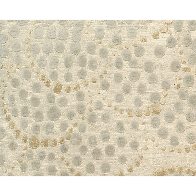 Effervescence Polka Dots Area Rug in Neutral/White, Rectangle 6' x 9'