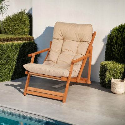 Ambrea Patio Dining Side Chair with Cushion