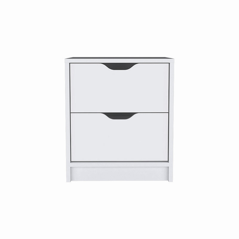 Mackensy 14.29'' W Particle Board Nightstand, White