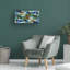Nature morte, verre de mer abstrait 2 sur toile-90729581