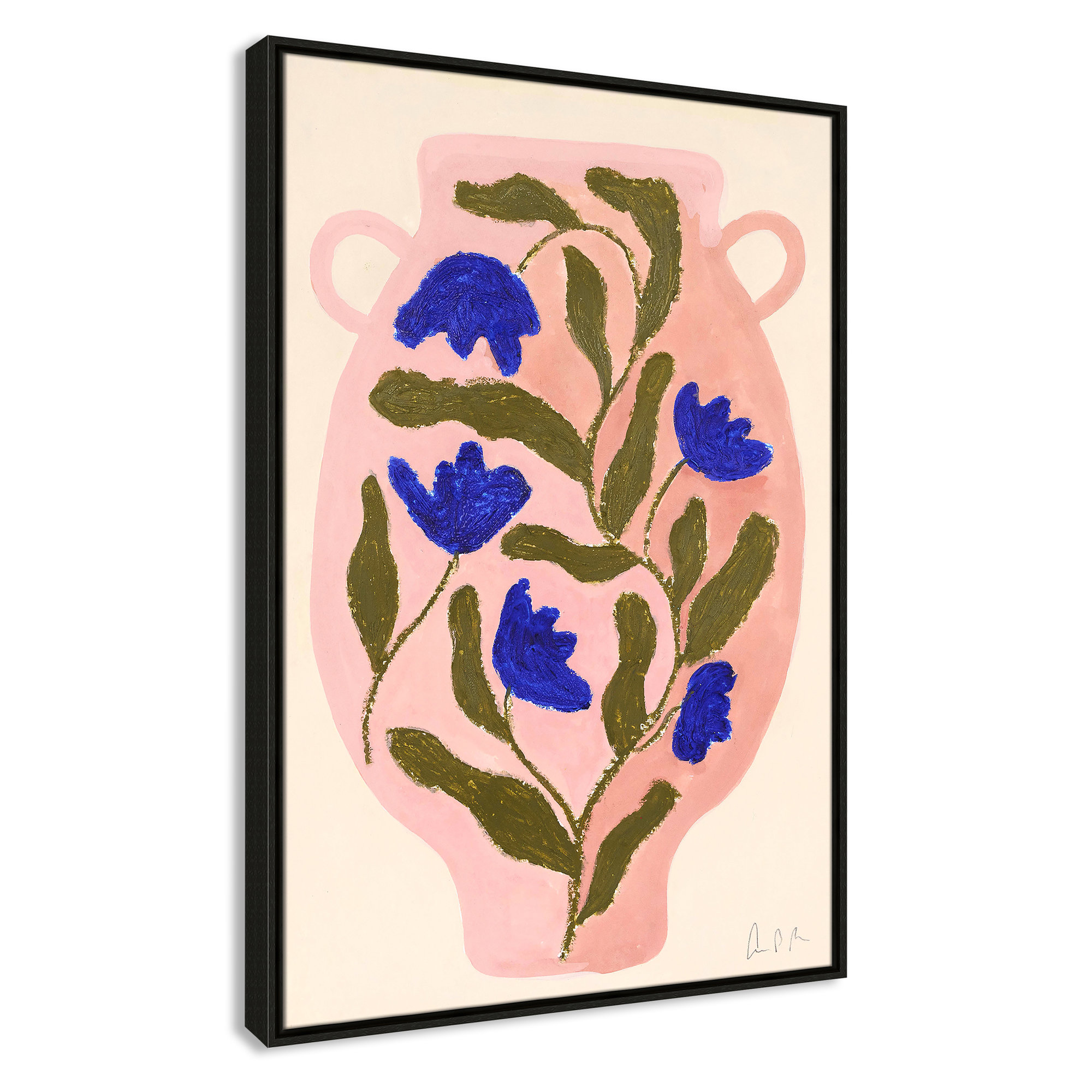 Vase No. 01 Print by Camilla Bergqvist, Espresso, 37.5" H x 25.5" W