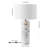 Gizelle Round Marble Table Lamp