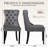 Velvet Dining Chair Set, High-End Tufted Upholstery With Nailhead Trim Back Pull Tab And Solid Wood Legs Dining Chairs -193687491
