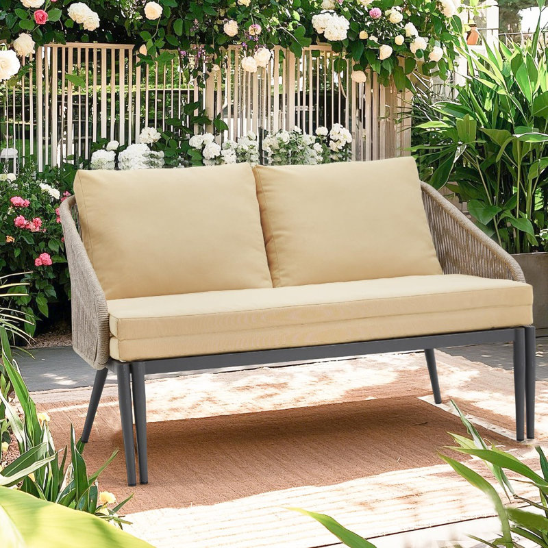 Méridienne d'extérieur double, Beige