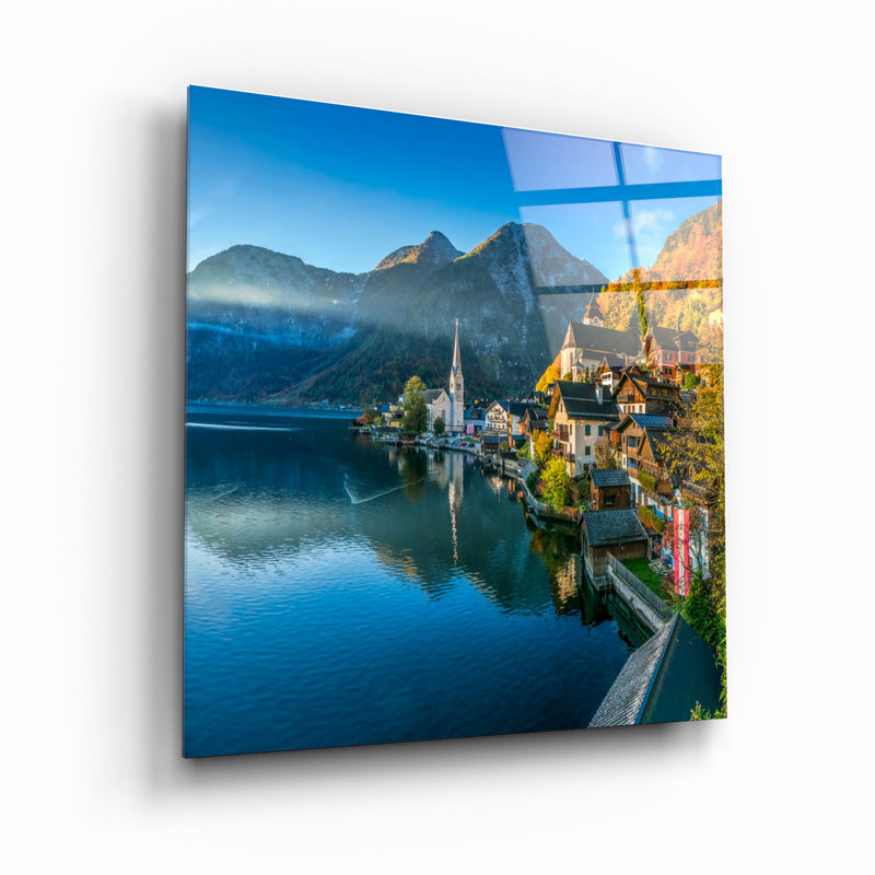 Superbe peinture décorative en verre trempé de 31,5 po x 31,5 po | 100% verre trempé, épaisseur: 0,16 pouce | Imprimé UV pour des couleurs éclatantes et une durabilité | Décoration murale parfaite pour le salon, la chambre à coucher ou le bureau, design élégant et moderne