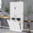 Bathroom Laundry Cabinet With Two Laundry Baskets, 65.8" Tall Bathroom Storage Cabinet With Doors And Drawer, Adjustable Shelf-205144863