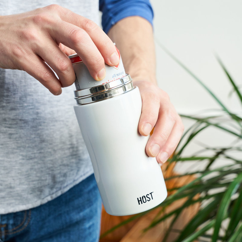 Refroidisseur de canettes Stay-Chill Slim, H 6 po x l 3 po x P 3 po, Blanc
