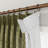 TWOPAGES Unlined Floral Curtain Printed Faux Linen Pinch Pleat Curtain-121643609-118032931