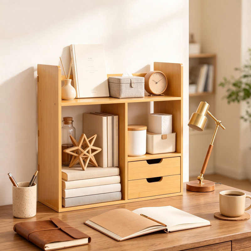 Bamboo Desk Organiser