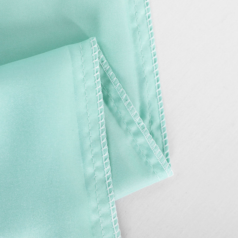 Taies d'oreiller en satin avec fermeture à enveloppe, Taie d'oreiller pour taille de lit très grand cal, Bleu clair