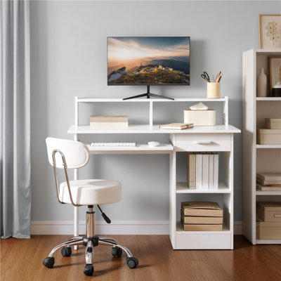 Derdine Desk with Hutch by Latitude Run