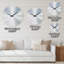 Pivoines et cachemire - Horloge murale chalet-57905559