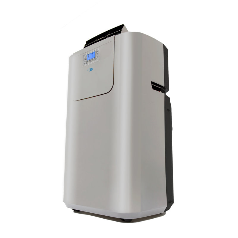 Whynter Gray Dual Hose Portable Air Conditioner with Heater and Remote