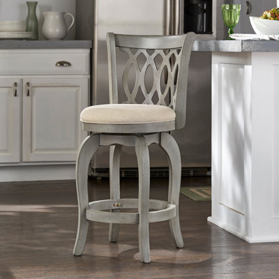Chaise pivotante à hauteur de comptoir Alyn