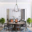 6 - Light Dimmable Sphere Chandelier