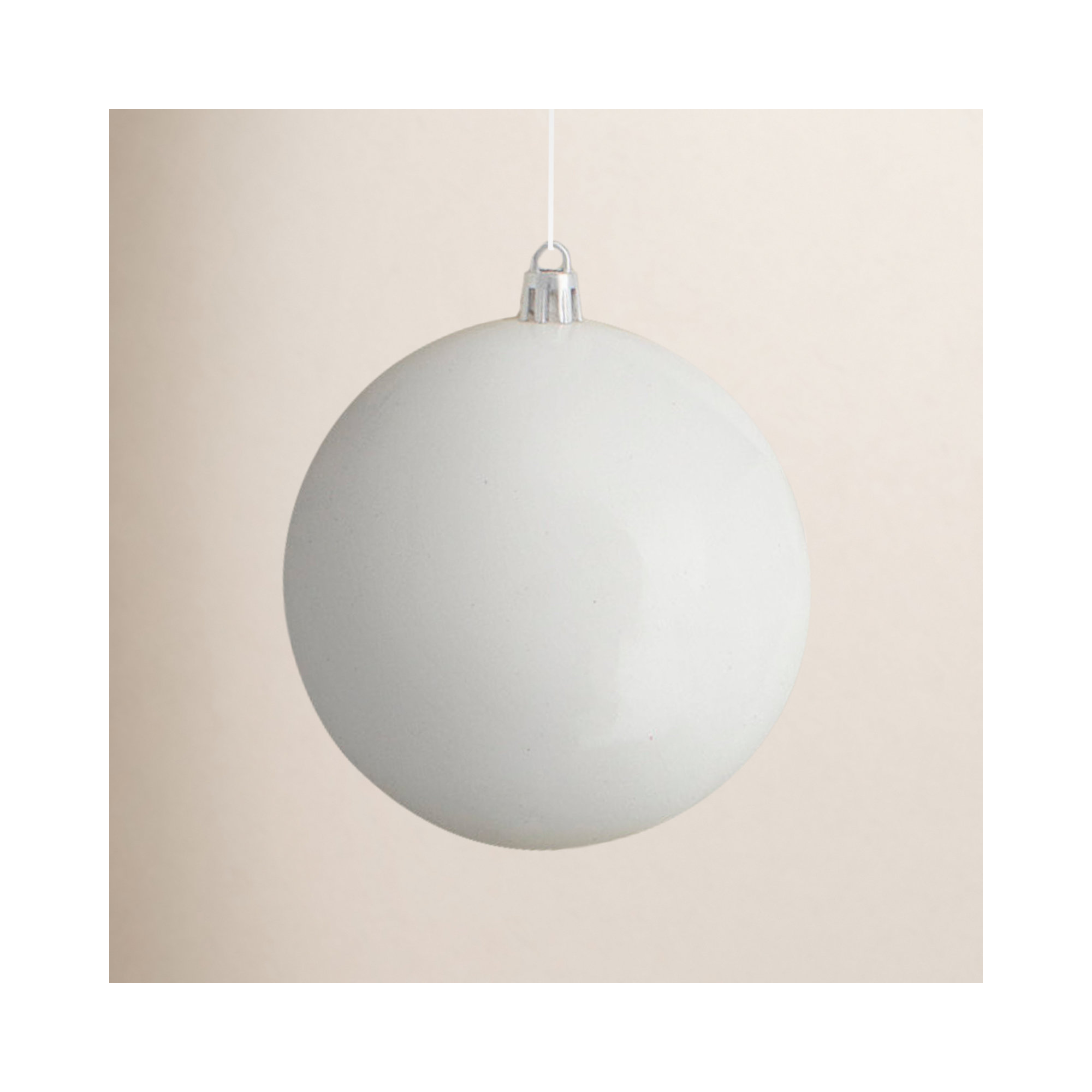 24ct Shatterproof 4-Finish Christmas Ball Ornaments, Winter White