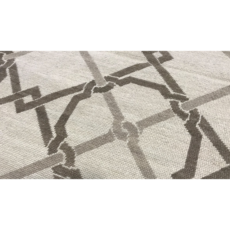 Hand-Knotted High-Quality Beige Area Rug