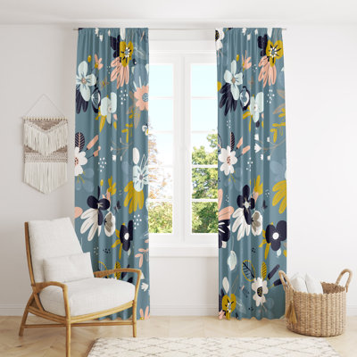 Semi Sheer Curtain Pair