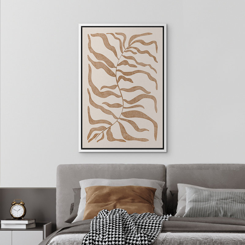 Abstrait, aquarelle botanique, brun, illustrations, campagne française rustique, Blanc, H 24 po x l 16 po
