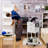 Rolling Craft Cart Metal Storage Cart with Lockable Drawer Salon SPA Trolley-93101721