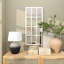 Miroir mural en bois blanc