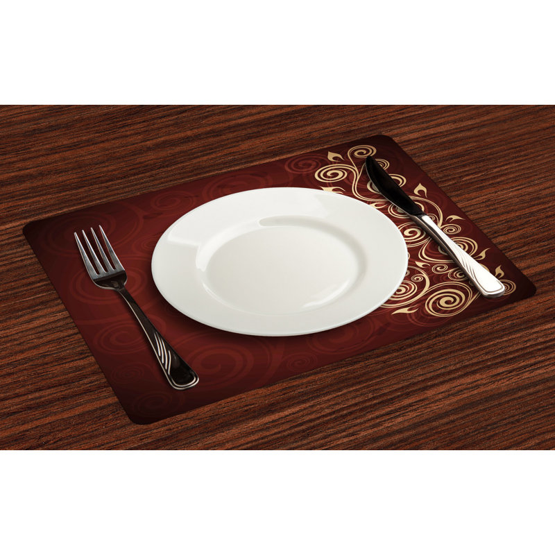 Polyester Abstract Rectangle Placemat