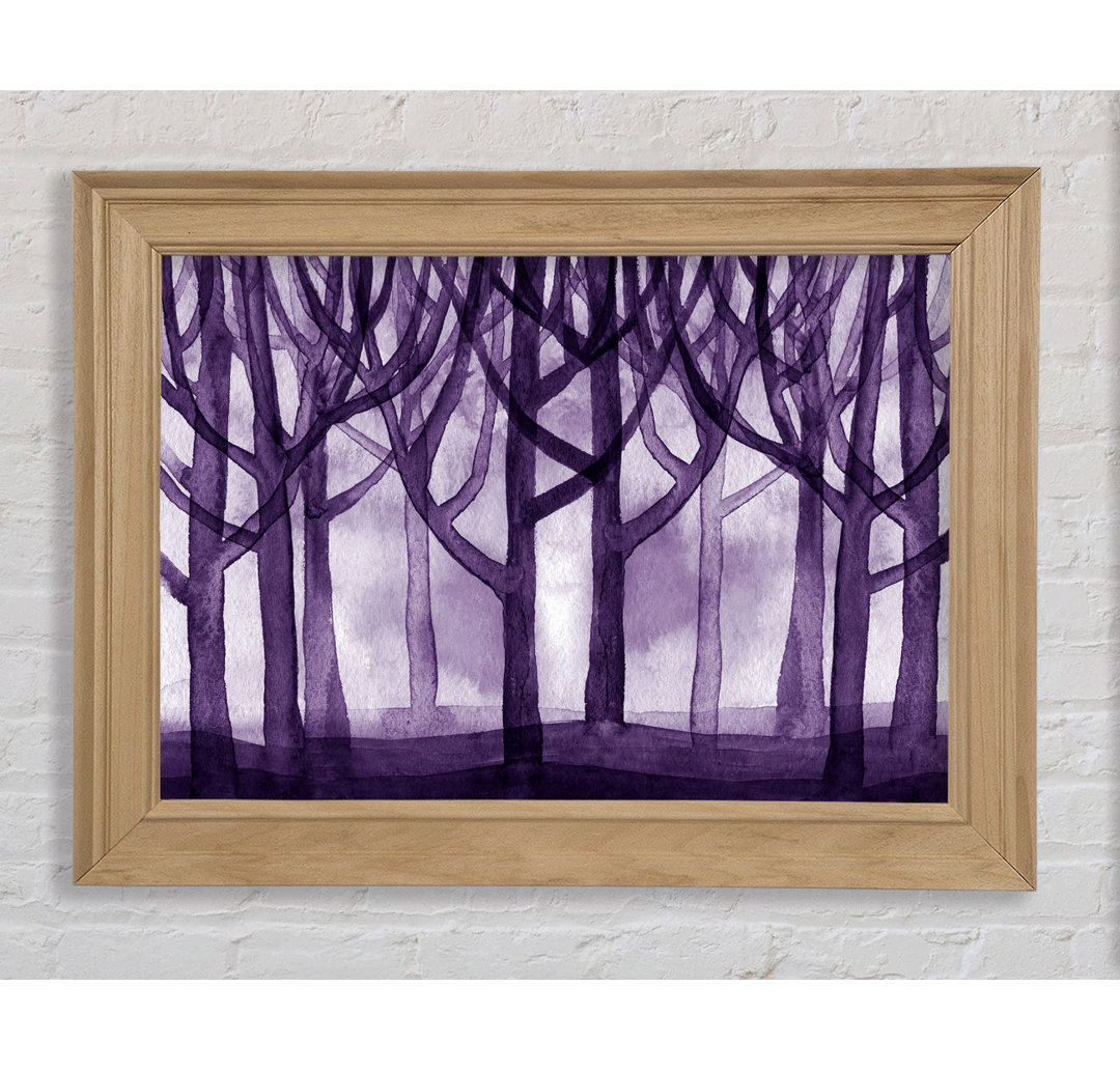 Purple Woodland - Einzelner Bilderrahmen Kunstdrucke