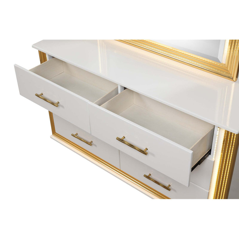 Commode 6 tiroirs de style contemporain