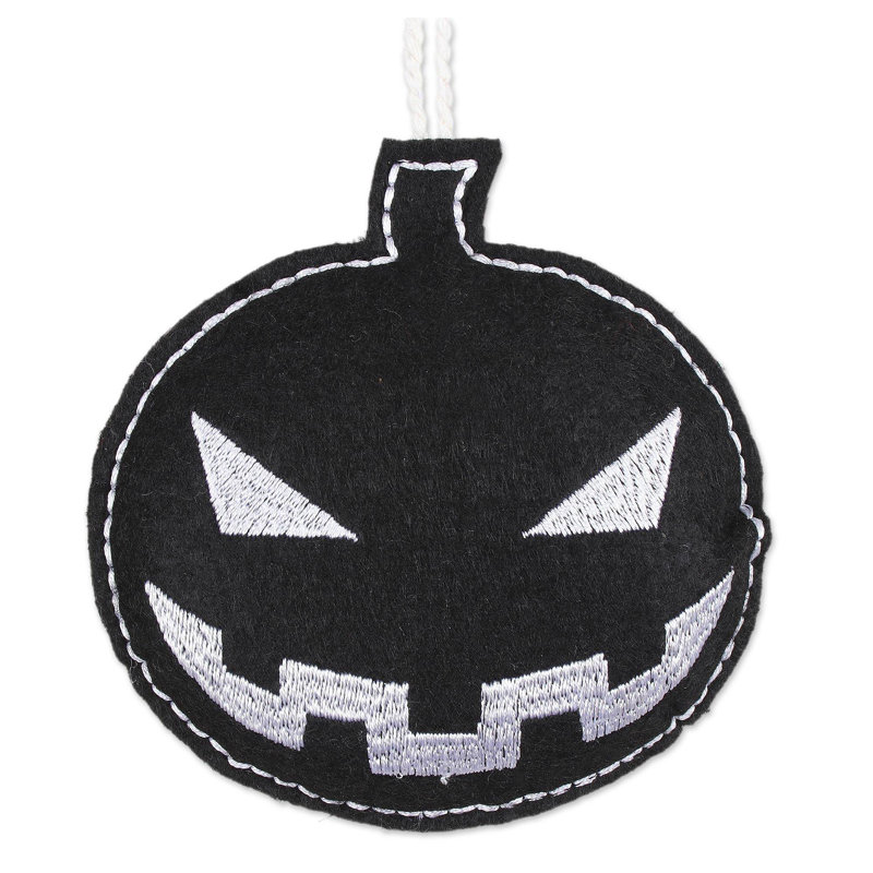 Ensemble d’ornement figurine suspendue pour halloween, Noir