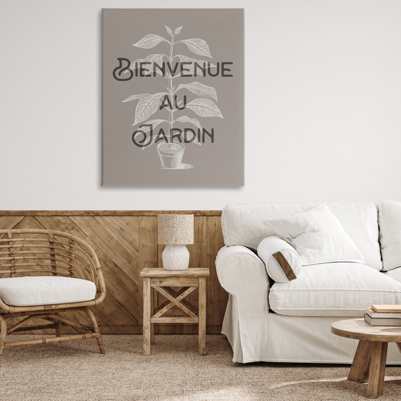 «French Garden Plant», toile par Lil 'Rue, H 48 po x l 36 po