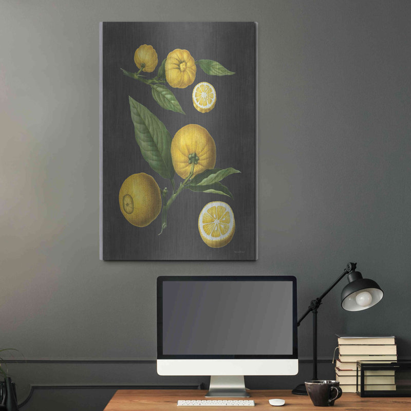 "Citron citron" par Lettré et doublé, H 36 po x l 24 po