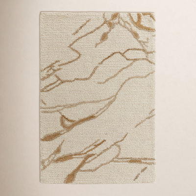 Hand-Tufted Abstract Wool Rug