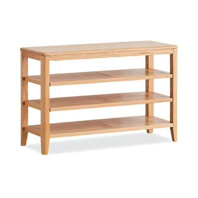 Burlywood Solid Wood Bench