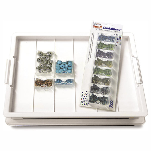 Bead Storage Solutions Elizabeth Ward Mixed Bead Tray with Jewelry Findings  Tray in 2023
