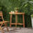 Outdoor Half-Round Folding Acacia Wood Bistro Table-1449205140