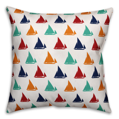  Lots of Boats Throw Pillow