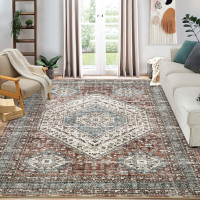 Caong Rectangle Oriental Area Rug